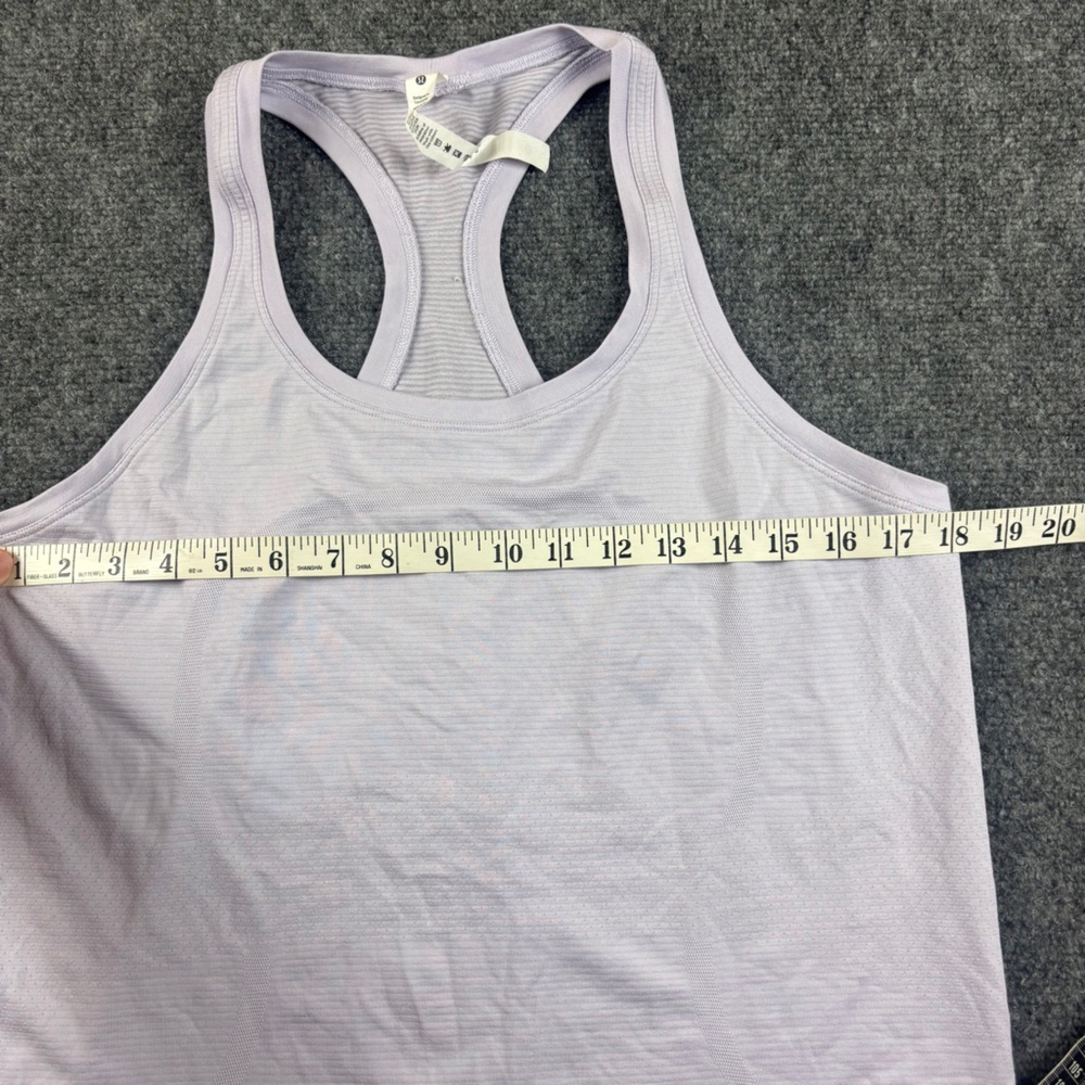 LULULEMON Women’s Light Purple Swiftly Tech Racerback Tank Top size: 12 - Picture 6 of 6
